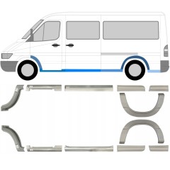 Zestaw reperaturek do Mercedes Sprinter 1995-2006 / Lewa+Prawa / 6756