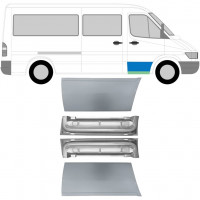 Reperaturka drzwi przednich wewnętrzna + zewnętrzna do Mercedes Sprinter 1995-2006 / Lewa+Prawa / Zestaw 9671