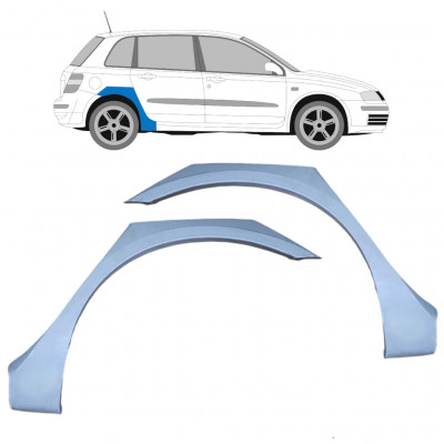 Reperaturka błotnika tylnego do Fiat Stilo 2001-2010 / Lewa+Prawa / Zestaw 9777