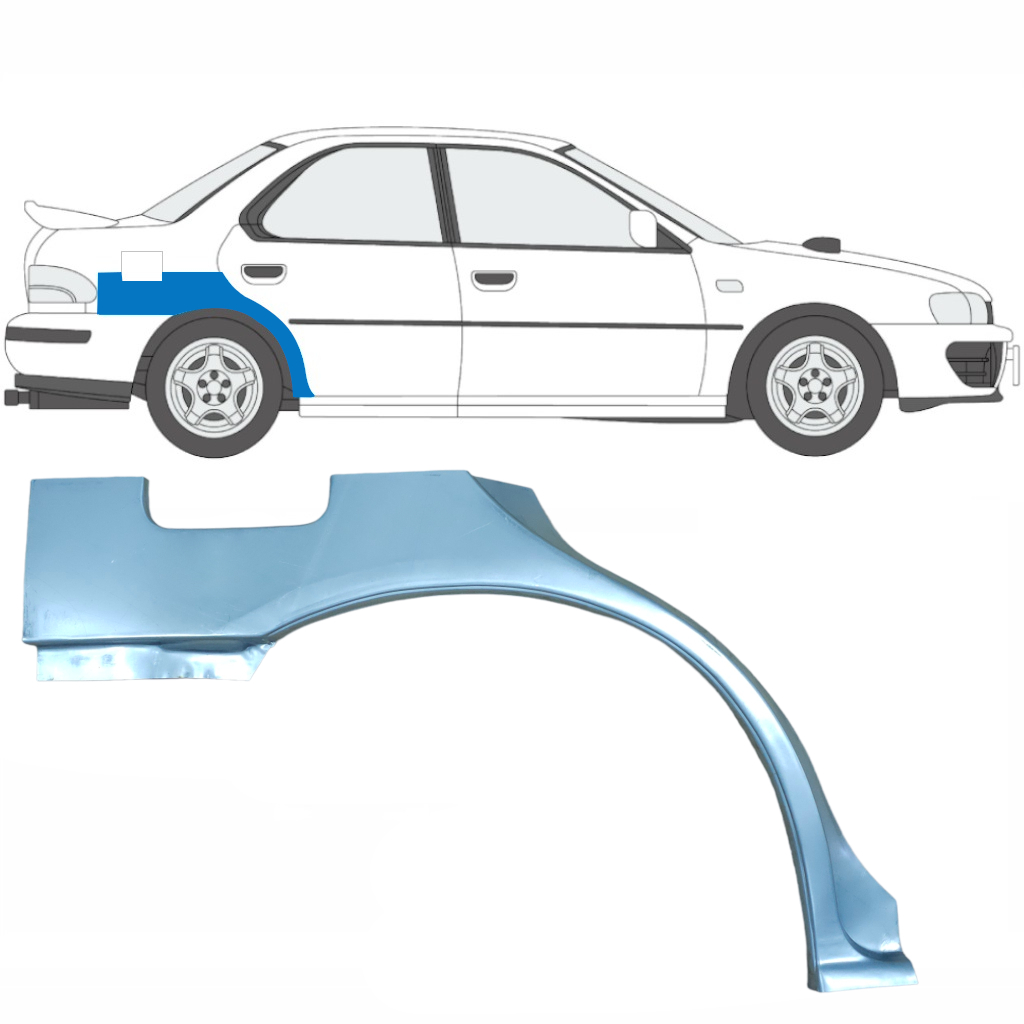 Reperaturka błotnika tylnego do Subaru Impreza 1992-2000 / Prawa 5940