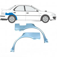 Reperaturka błotnika tylnego do Subaru Impreza 1992-2000 / Lewa+Prawa / Zestaw 9199