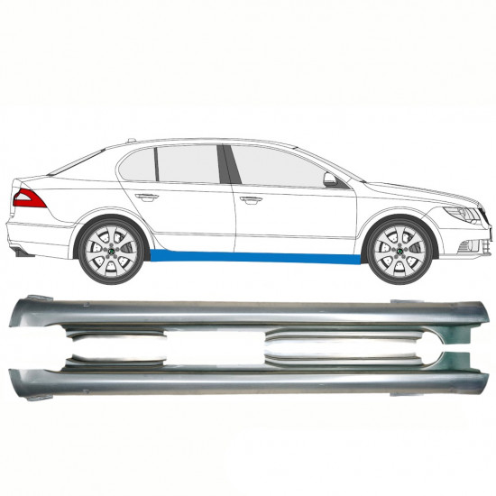 Reperaturka progu do Skoda Superb 2008-2015 / Lewa+Prawa / Zestaw 10759