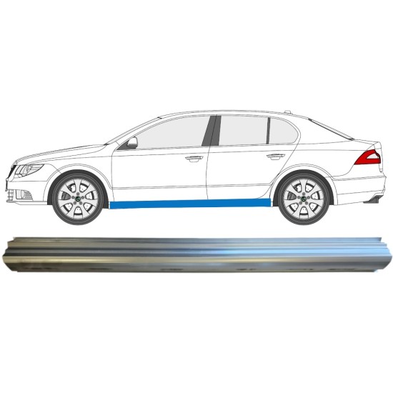 Reperaturka progu do Skoda Superb 2008-2015 / Lewa 14776