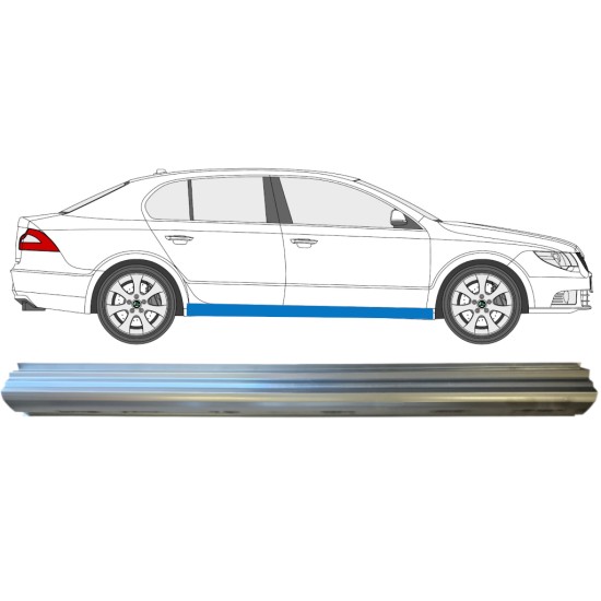 Reperaturka progu do Skoda Superb 2008-2015 / Prawa 14775