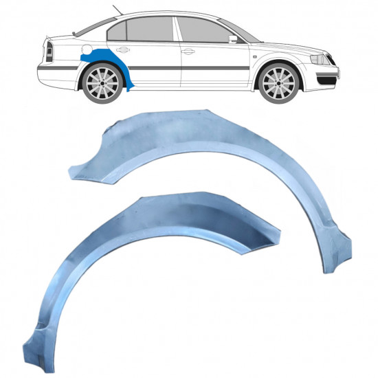 Reperaturka błotnika tylnego do Skoda Superb 2002-2008 / Lewa+Prawa / Zestaw 9253