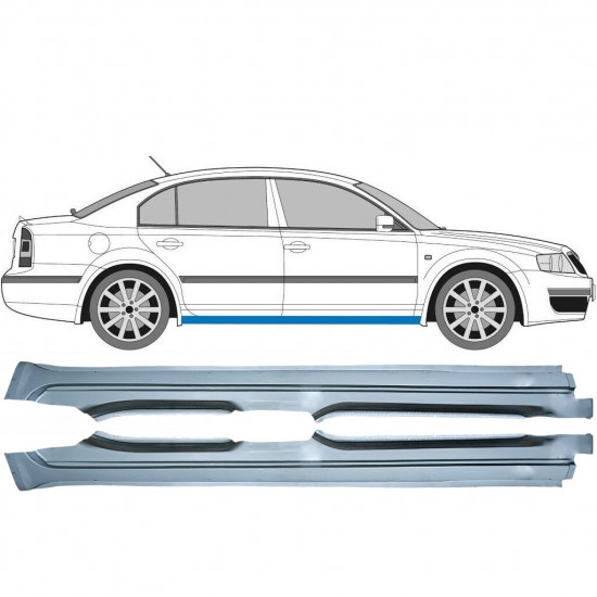 Reperaturka progu do Skoda Superb 2001-2008 / Lewa+Prawa / Zestaw 9414