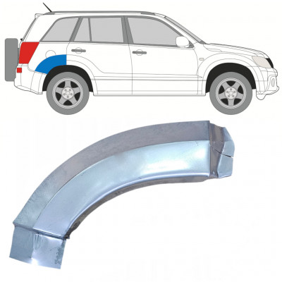 SUZUKI GRAND VITARA 2005-2012 REPERATURKA BŁOTNIKA TYLNEGO CZĘŚĆ TYLNA / PRAWA STRONA