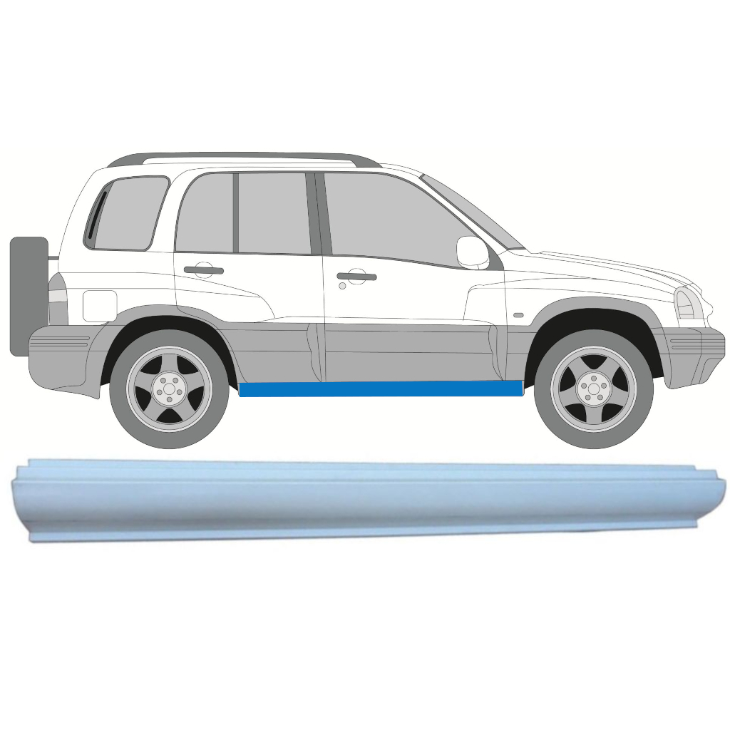 Reperaturka Progu Do Suzuki Grand Vitara 1997-2005 / Lewa = Prawa (Symetryczny) 9062