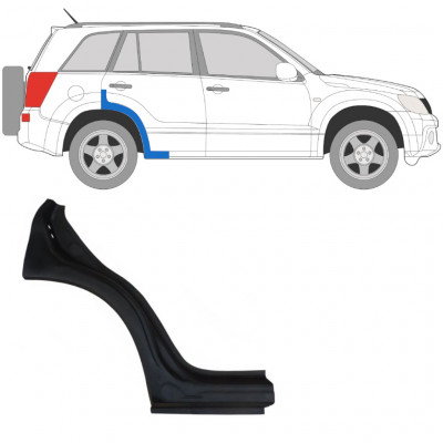 Reperaturka błotnika tylnego do Suzuki Grand Vitara 2005-2012 / Prawa 7020