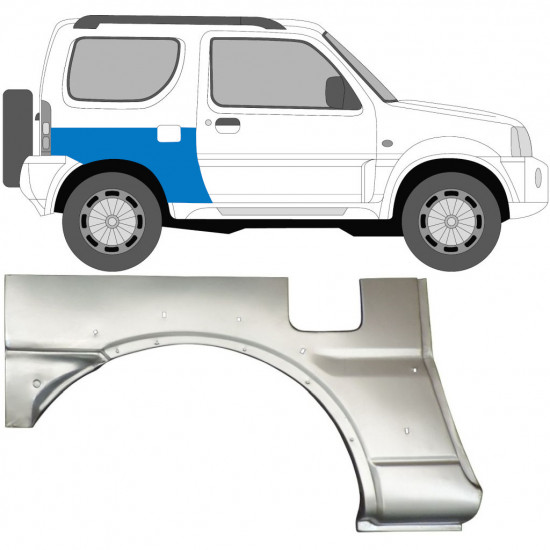 Reperaturka błotnika tylnego do Suzuki Jimny 1998-2018 / Prawa 7032