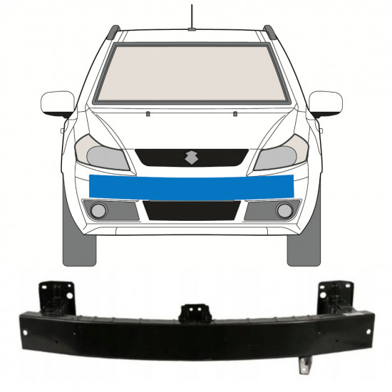 Wzmocnienie zderzaka przedniego / belka do Fiat Sedici Suzuki Sx4 2006-2013 8837