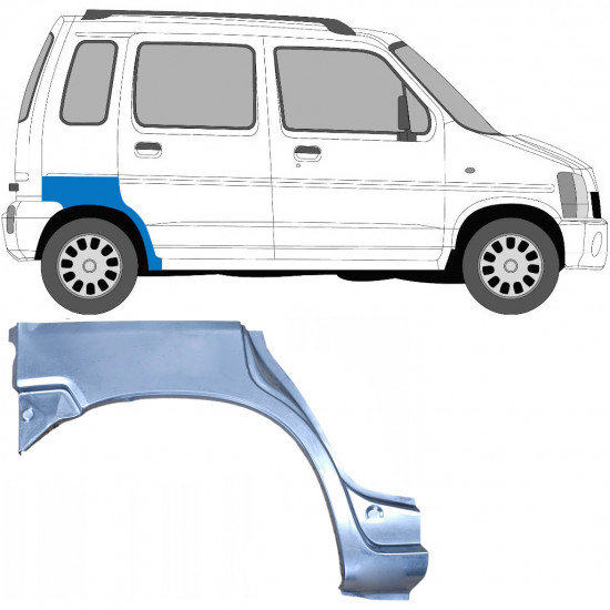 SUZUKI WAGON R+ 1993-2000 REPERATURKA BŁOTNIKA TYLNEGO / PRAWA STRONA