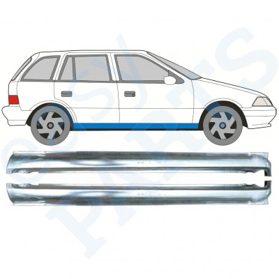 Reperaturka progu do Suzuki Swift 1988-2004 / Lewa+Prawa / Zestaw 10046