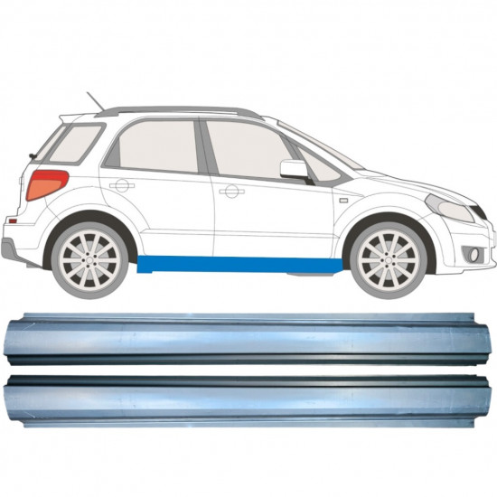 Reperaturka progu do Fiat Sedici Suzuki Sx4 2006-2014 / Lewa+Prawa / Zestaw 10511