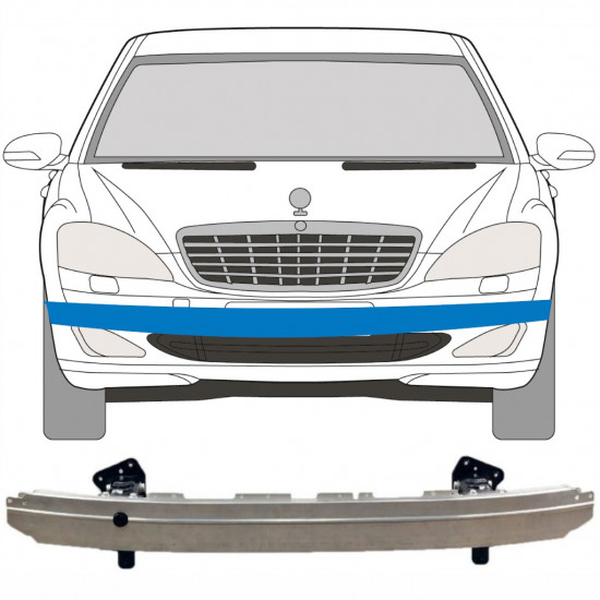 Wzmocnienie zderzaka przedniego / belka do Mercedes S-class 2005- 5488