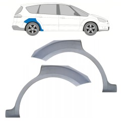 Reperaturka błotnika tylnego do Ford S-MAX 2006-2015 / Lewa+Prawa / Zestaw 15174