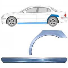 Reperaturka progu + błotnika tylnego do Jaguar S-Type CCX 1999-2007 / Lewa / Zestaw 12624