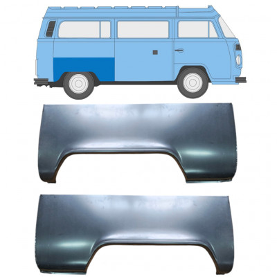 Reperaturka błotnika tylnego do VW Transporter T2 1967-1979 / Lewa+Prawa / Zestaw 10506