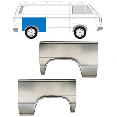 Reperaturka błotnika tylnego do VW Transporter T3 1979-1992 / Lewa+Prawa / Zestaw 9587