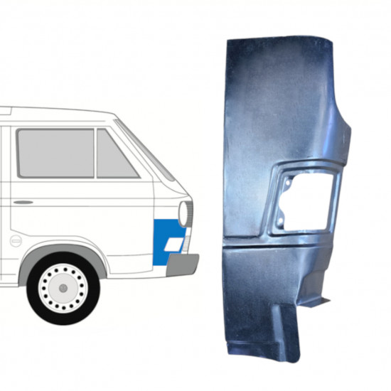 Reperaturka narożnika przedniego do VW Transporter T3 1979-1992 / Prawa 8162