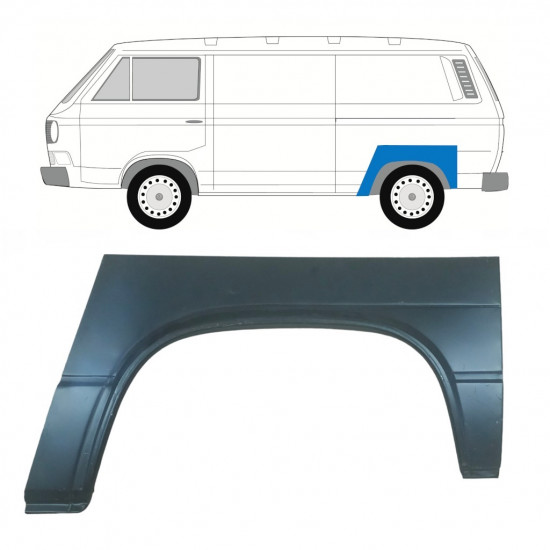 Reperaturka błotnika tylnego do VW Transporter T3 1979-1992 / Lewa 8167