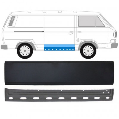 VW T3 1979-1992 DRZWIOWY PRZESUWNE PANEL WEWNĘTRZNY+ZEWNĘTRZNY / ZESTAW / PRAWA STRONA