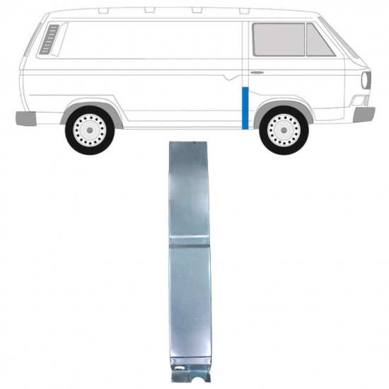 Reperaturka słupka do VW Transporter T3 1979-1992 / Prawa 11625