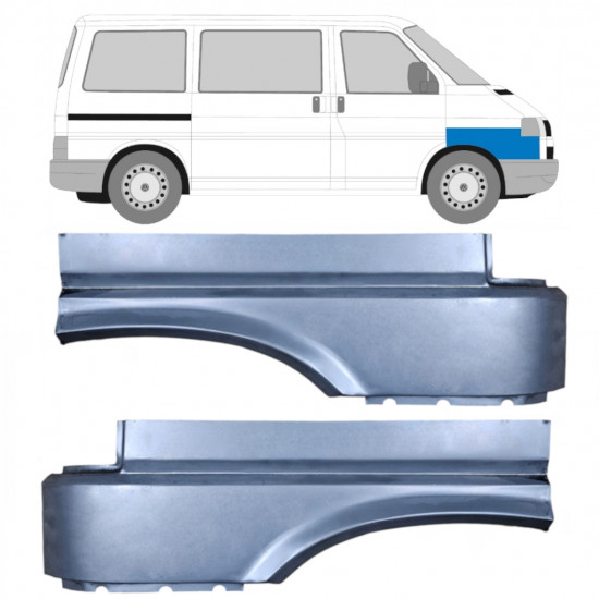 Reperaturka błotnika przedniego do VW Transporter T4 1990-2003 / Lewa+Prawa / Zestaw 10620