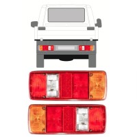 Lampa tylna do Volkswagen Transporter T4 1990-2003 / Lewa+Prawa / Zestaw 9756