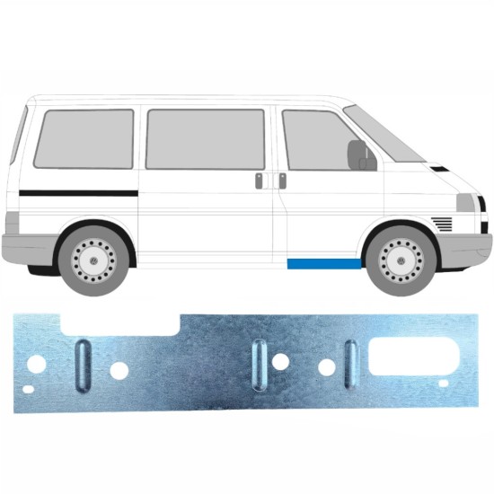 Reperaturka progu drzwi przednich wewnętrzna do Volkswagen Transporter T4 1990-2003 / Lewa = Prawa (symetryczny) 17274