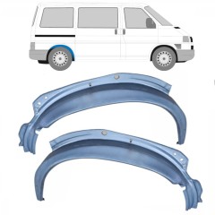 Reperaturka nadkola tylnego wewnętrzna do Volkswagen Transporter T4 1990-2003 / Lewa+Prawa / Zestaw 10621