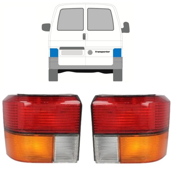 Lampa tylna do Volkswagen Transporter T4 1990-2003 / Lewa+Prawa / Zestaw 9769