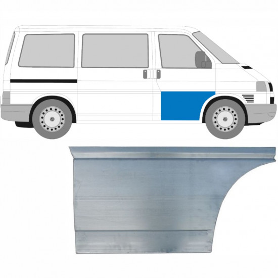 VW T4 1990-2003 PRZÓD DRZWI ZEWNĘTRZNY POSZYCIE PANEL / PRAWA STRONA