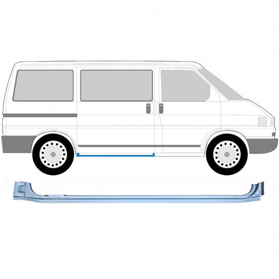 VW T4 1990-2003 DRZWIOWY PRZESUWNE PRÓG STOPIEŃ / PRAWA STRONA
