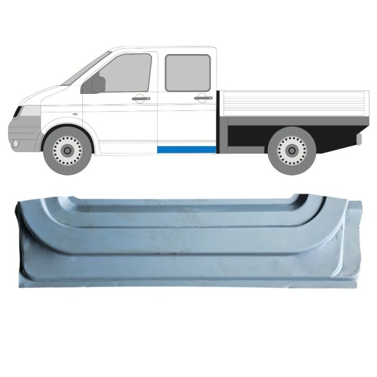Reperaturka drzwi tylnych wewnętrzna do Volkswagen Transporter T5 2003-2015 / Lewa 16868
