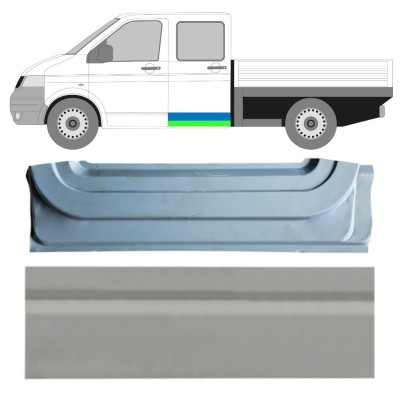 Reperaturka drzwi tylnych wewnętrzna + zewnętrzna do Volkswagen Transporter T5 2003-2015 / Lewa / Zestaw 16877