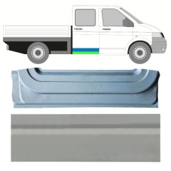 Reperaturka drzwi tylnych wewnętrzna + zewnętrzna do Volkswagen Transporter T5 2003-2015 / Prawa / Zestaw 16876