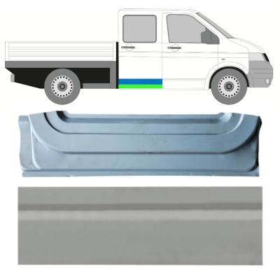 Reperaturka drzwi tylnych wewnętrzna + zewnętrzna do Volkswagen Transporter T5 2003-2015 / Prawa / Zestaw 16876