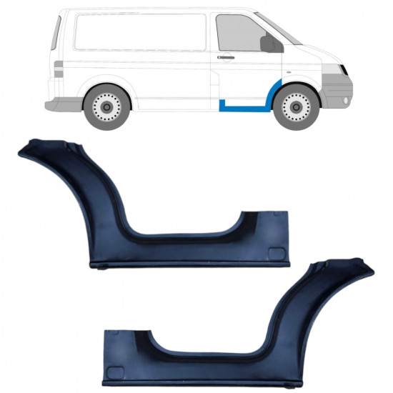 Reperaturka progu drzwi przednich do VW Transporter T5 2003-2015 / Lewa+Prawa / Zestaw 9457