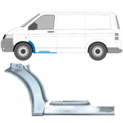 Reperaturka progu + błotnika przedniego do Volkswagen Transporter T5 2003-2015 / Lewa / Zestaw 12637