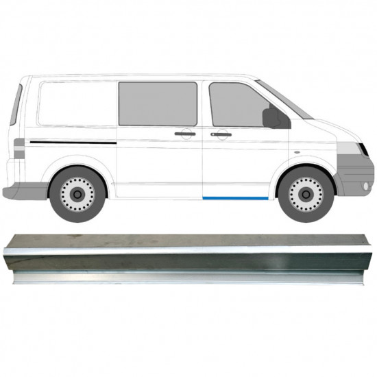 Reperaturka progu drzwi przednich do VW Transporter T5 2003-2015 / Lewa = Prawa (symetryczny) 8929