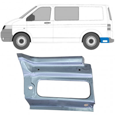 VOLKSWAGEN TRANSPORTER T5 2003-2009 REPERATURKA BŁOTNIKA TYLNEGO  / LEWA STRONA