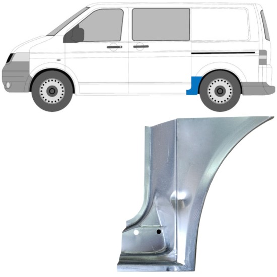 Reperaturka błotnika tylnego do Volkswagen Transporter T5 2003-2015 / Lewa 16670