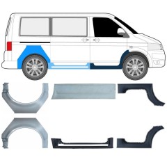 Reperaturka progu + błotnika tylnego do Volkswagen Transporter T5 2003-2015 / Zestaw 11534