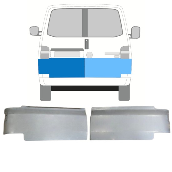Reperaturka drzwi tylnych do Volkswagen Transporter T5 2003-2015 / Lewa+Prawa / Zestaw 15094