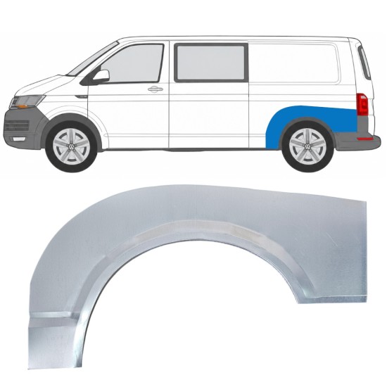 Reperaturka błotnika tylnego do Volkswagen Transporter T6 2015-2024 / Lewa 17144