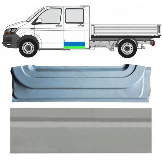 Reperaturka drzwi tylnych wewnętrzna + zewnętrzna do Volkswagen Transporter T6 2015-2024 / Lewa 17161