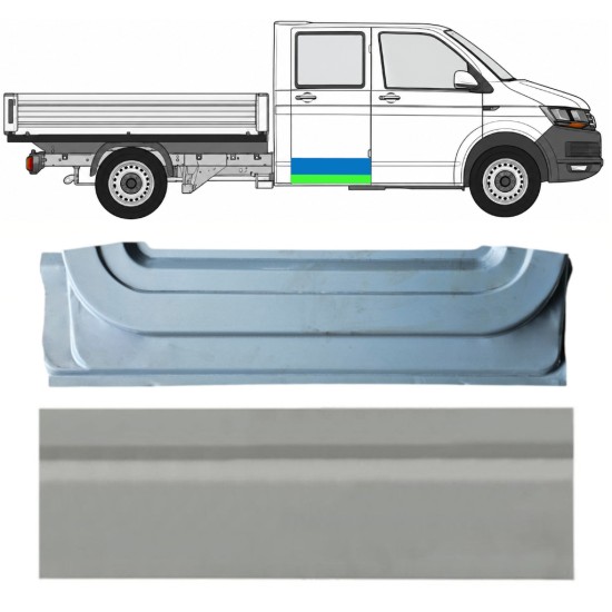 Reperaturka drzwi tylnych wewnętrzna + zewnętrzna do Volkswagen Transporter T6 2015-2024 / Prawa 17160