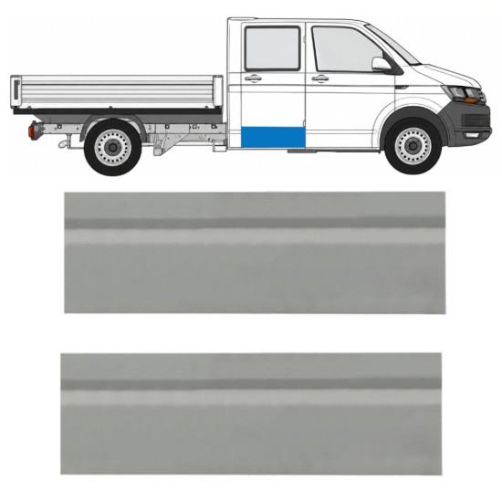 Reperaturka drzwi tylnych zewnętrzna do Volkswagen Transporter T6 2015-2024 / Lewa = Prawa (symetryczny) 17126