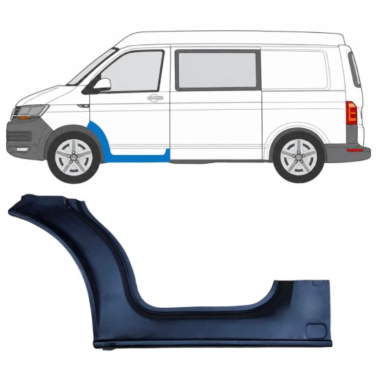 Reperaturka progu drzwi przednich do Volkswagen Transporter T6 2015-2024 / Lewa 17118